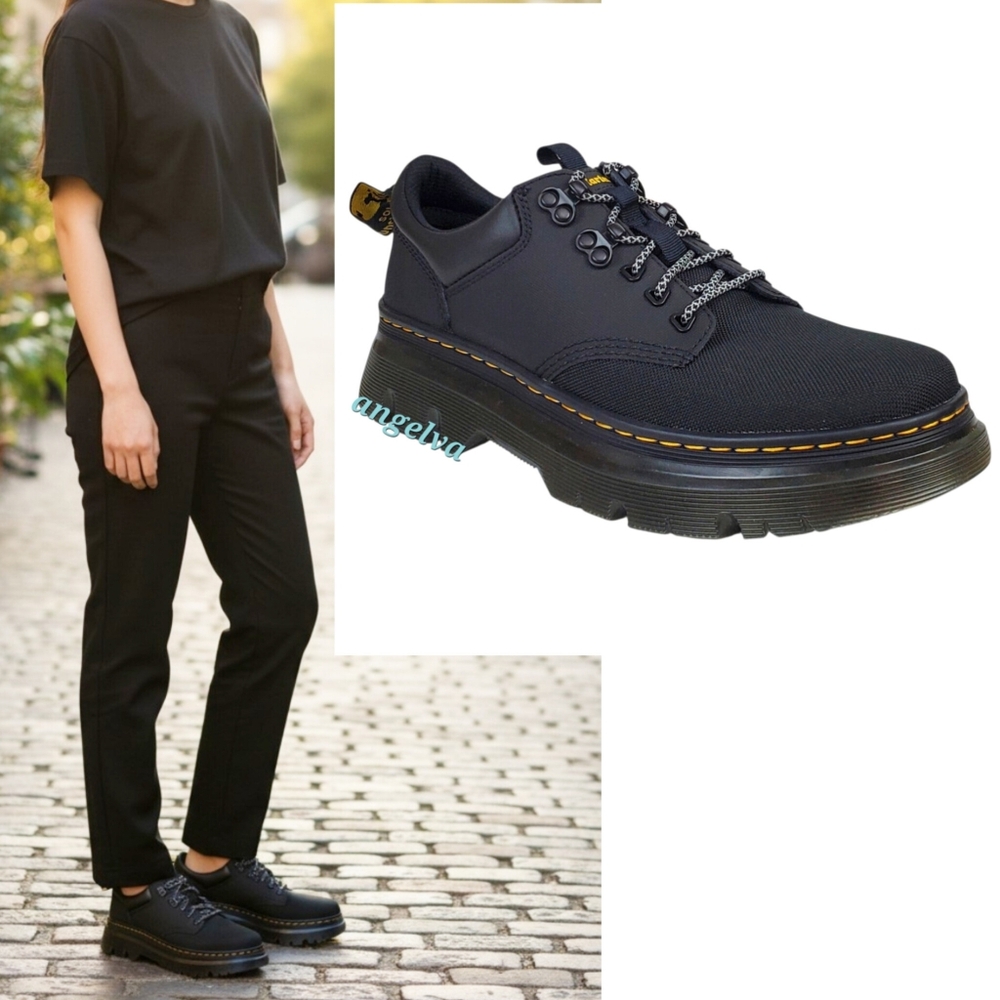 New Dr Martens Tarik lo utility oxfords shoes black recycled chunky y2k 90s goth